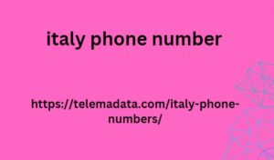 italy phone number