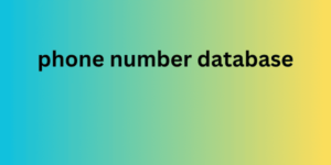 phone number database