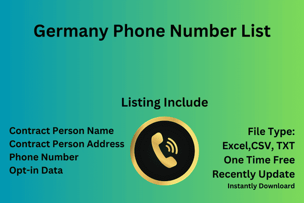 German phone number list​