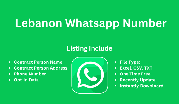 Lebanon whatsapp number
