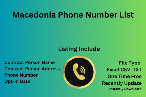 Macedonia phone number list