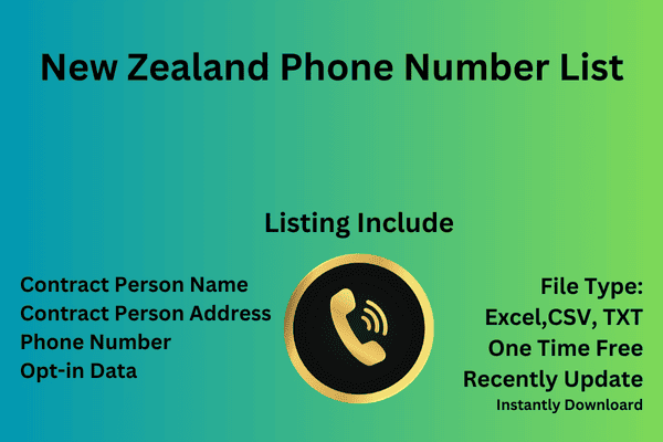 New zealand phone number list