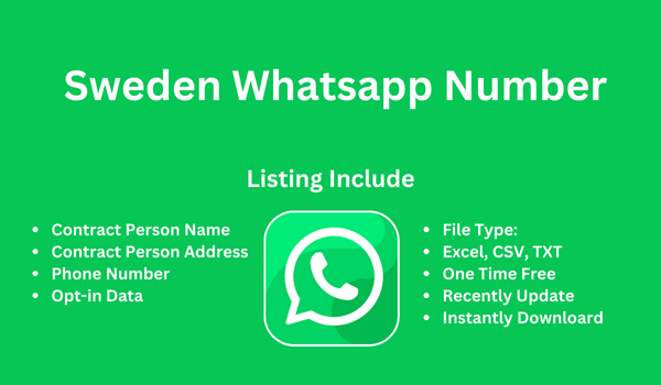 Sweden whatsapp number