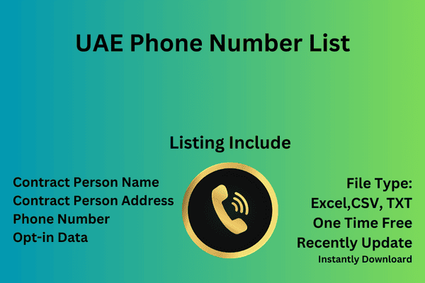 Uae phone number list​